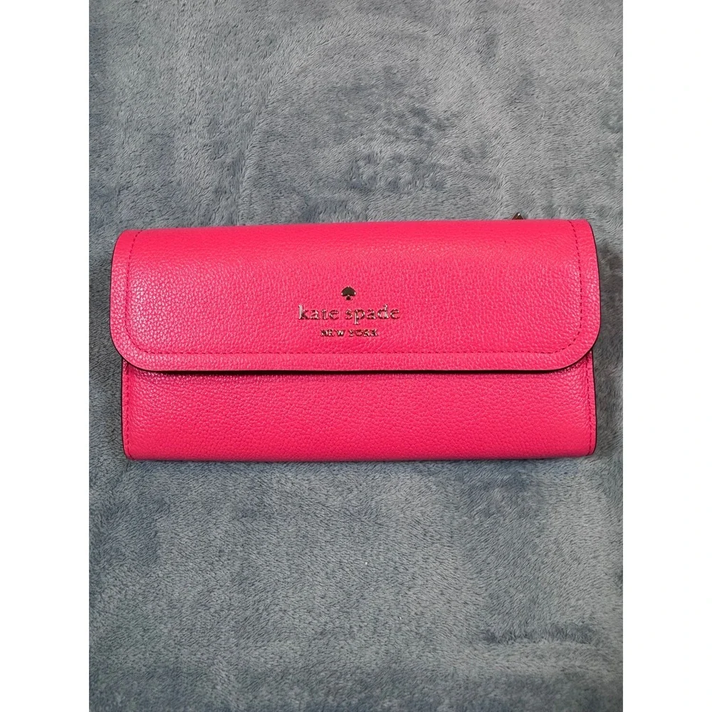 Kate Spade New York Staci Satchel and Wallet Set Pink Crossgrain Leather